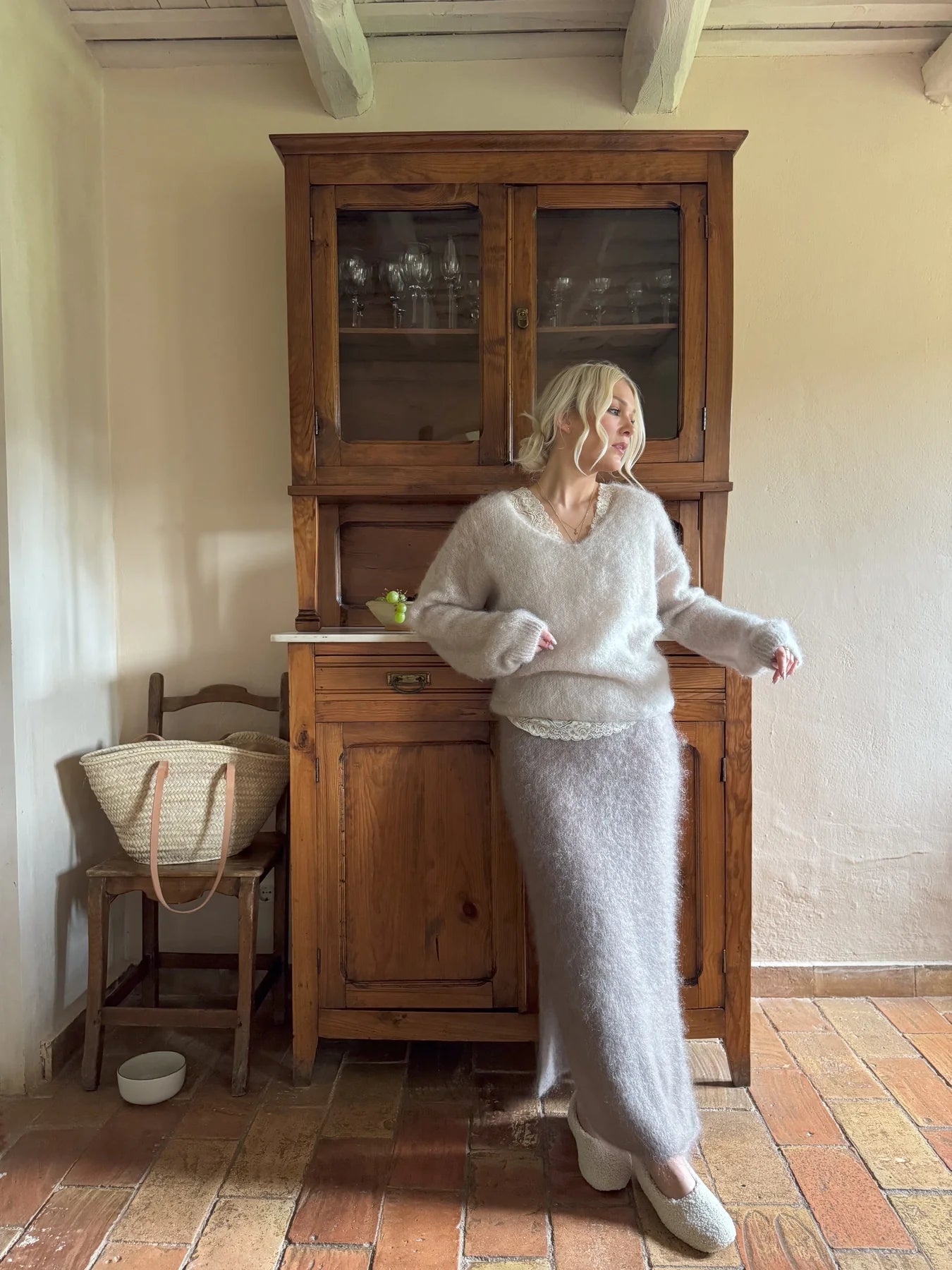 Mohair Heaven- Pullover White