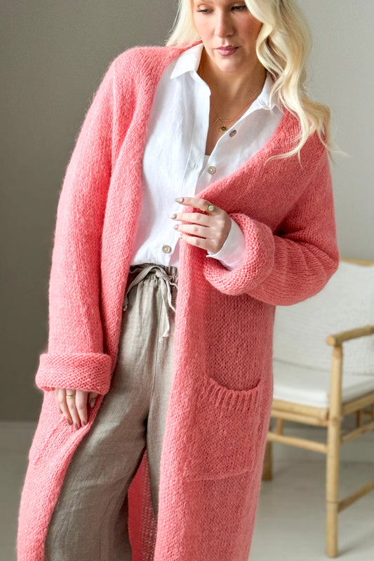 SLOWLY MORNING CARDIGAN - Peach Spritz