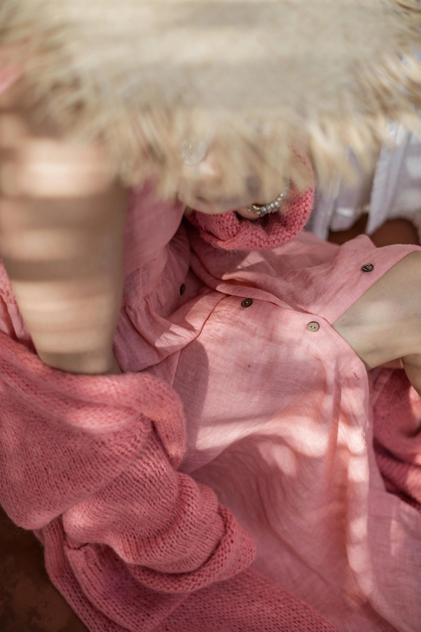 SLOWLY MORNING CARDIGAN - Peach Spritz