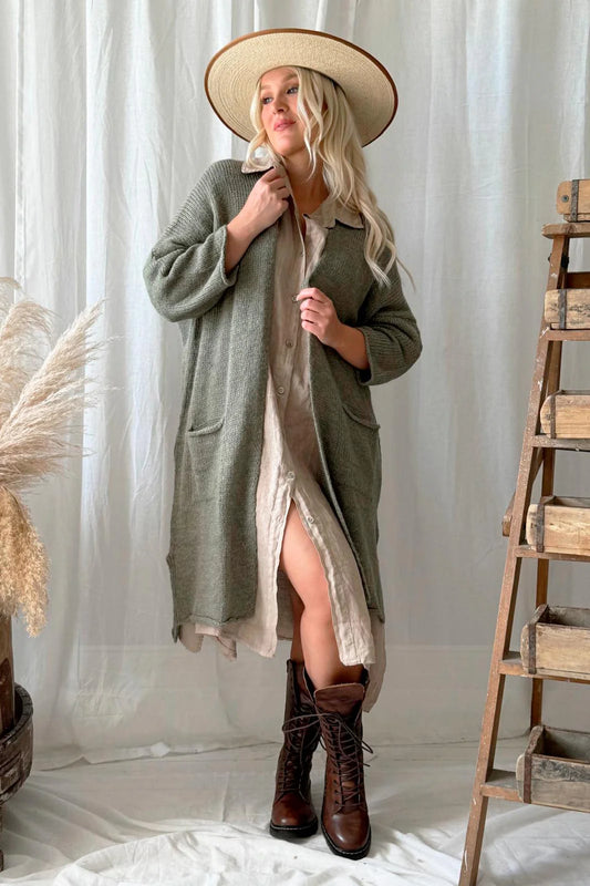 WILONA CARDIGAN - SAGE GREEN SET