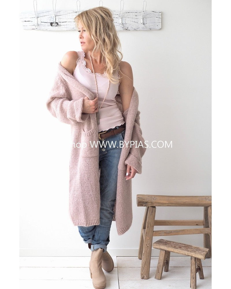 SLOWLY MORNING CARDIGAN, ROSEWINE