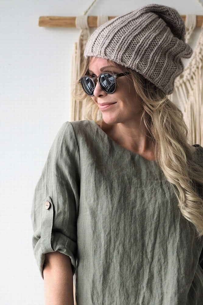 LIGHTHOUSE LEINEN BLUSE