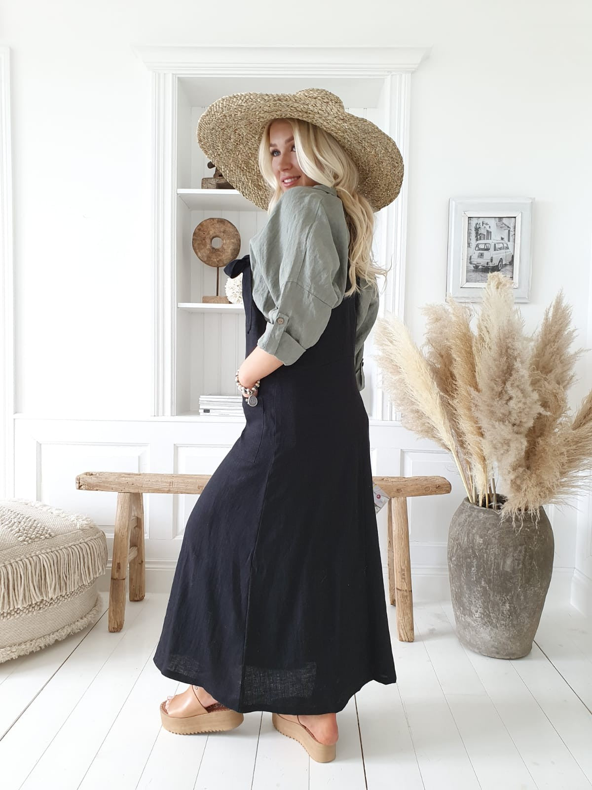 COZY CAFE TRÄGERROCK natur