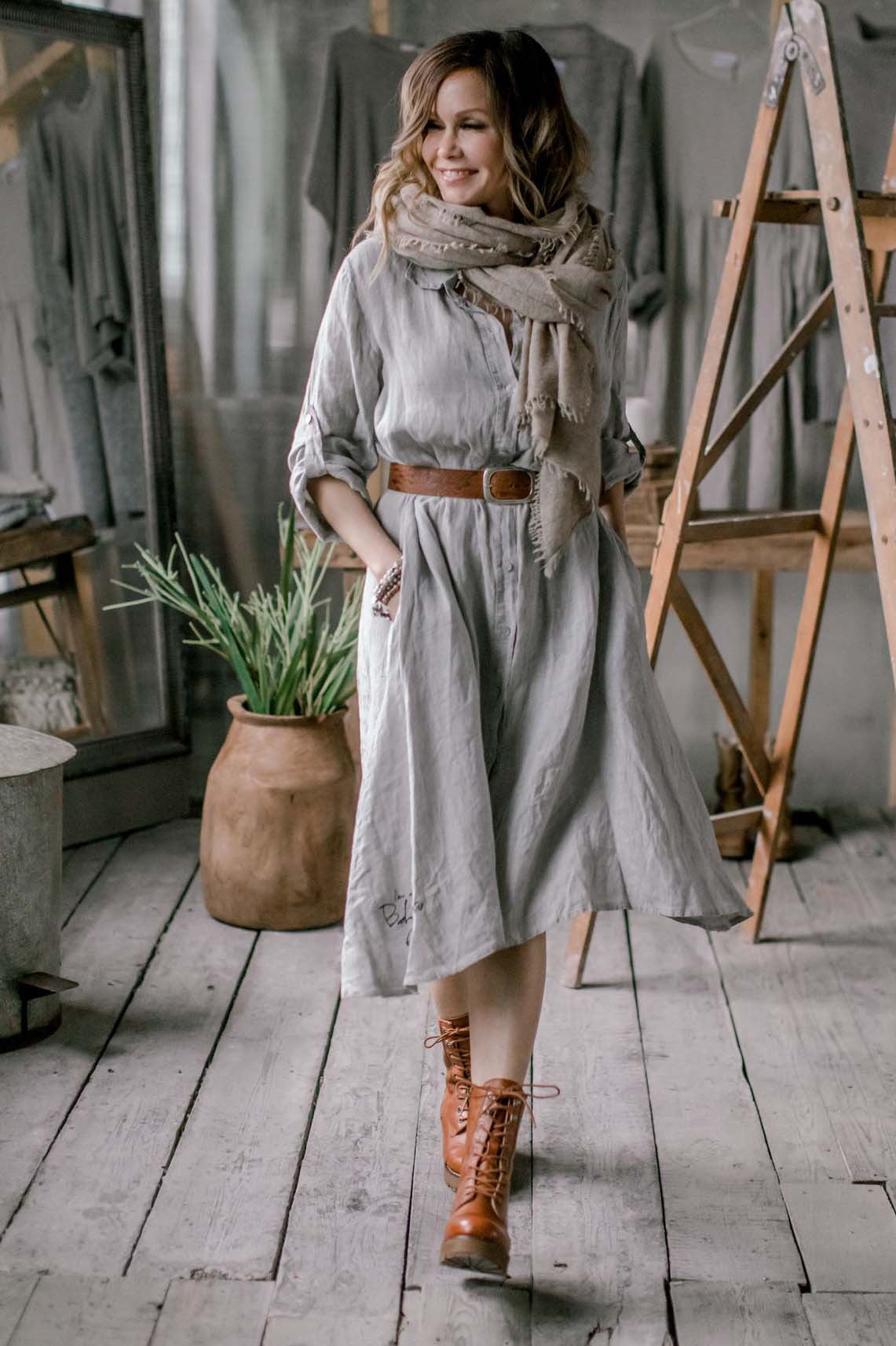 FOOL FOR LOVE LEINEN-TUNIKA