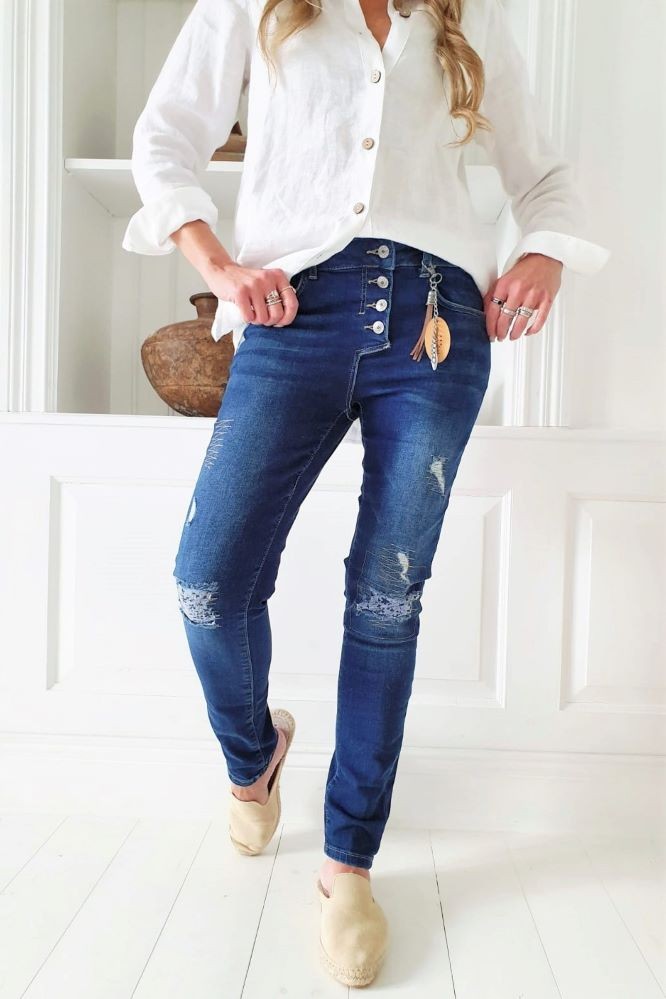 PERFECT JEANS RELAXED FIT, DARK WASH