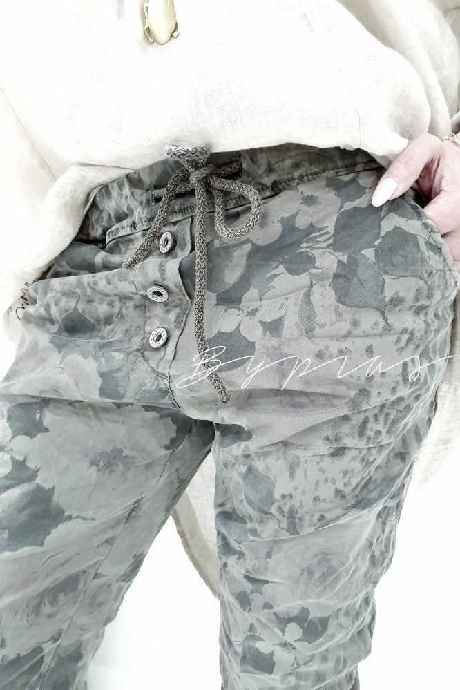 SHEER JOGGER LEAF - Hose