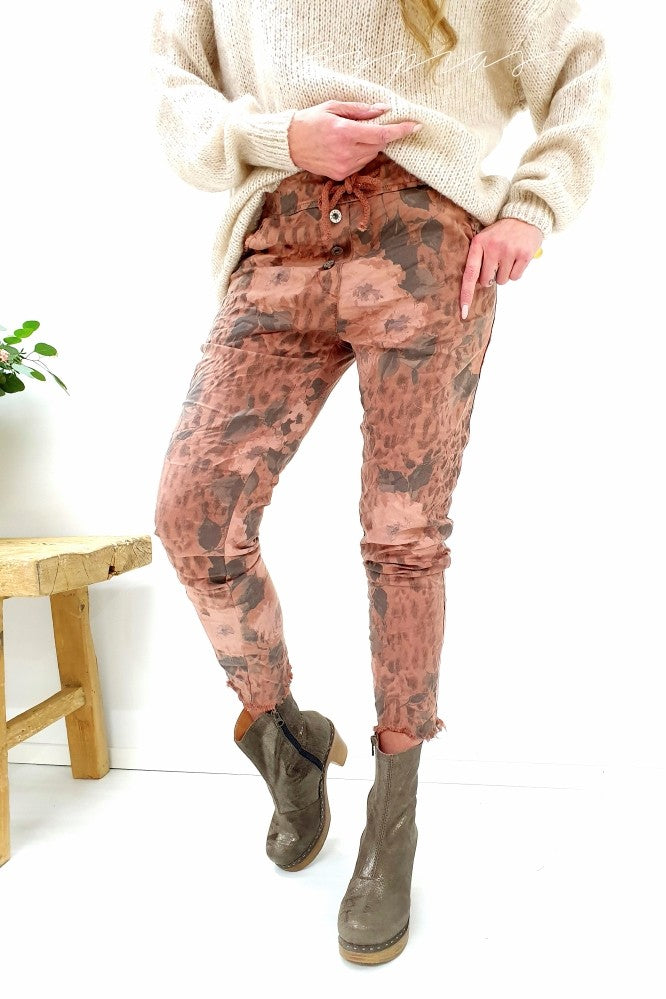 SHEER JOGGER LEAF - Hose