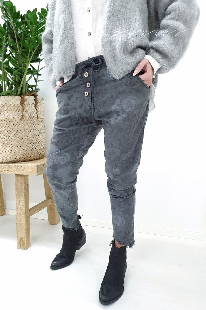 SHEER JOGGER LEAF - Hose