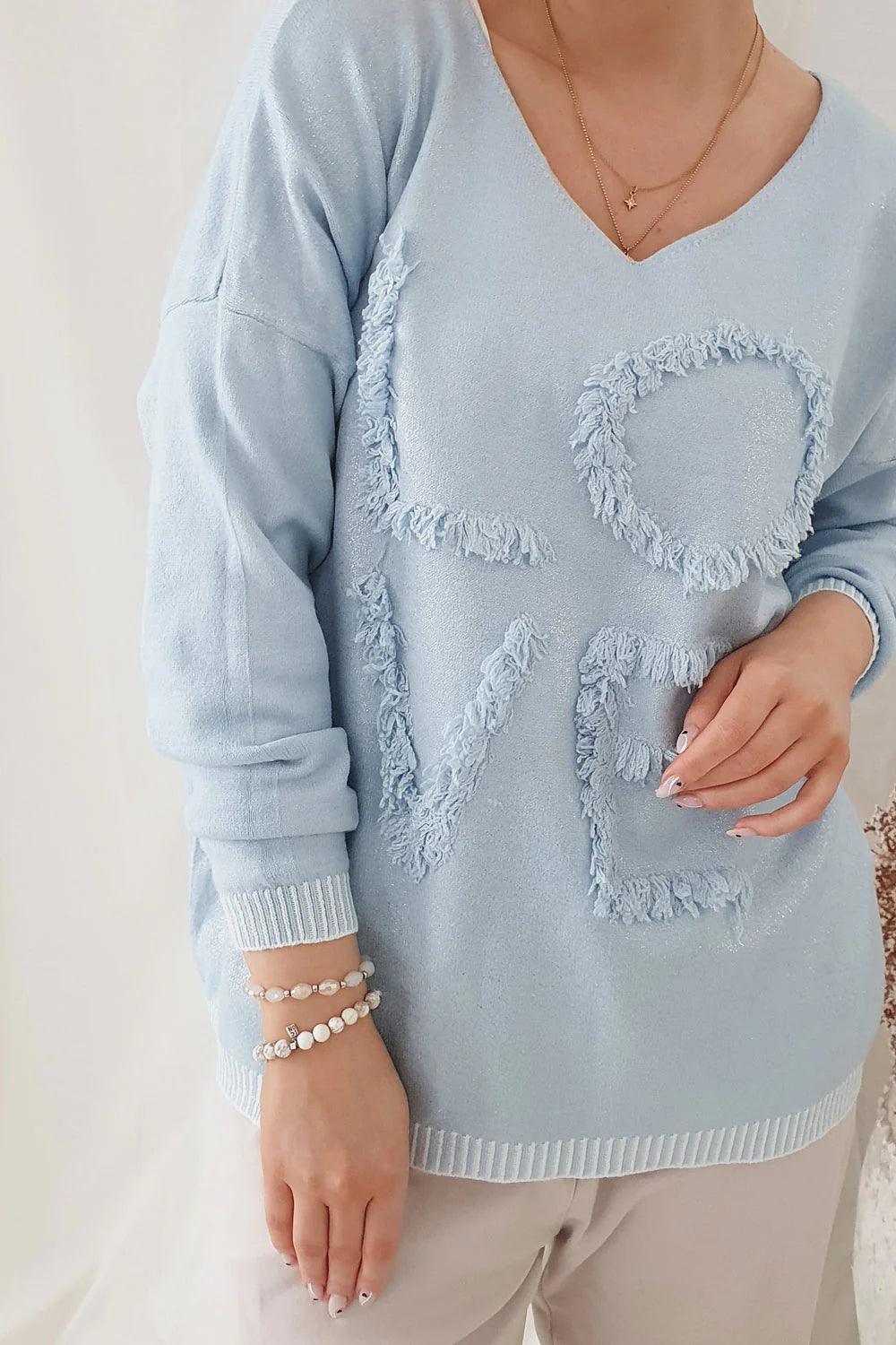 LOVE KNIT, ice blue