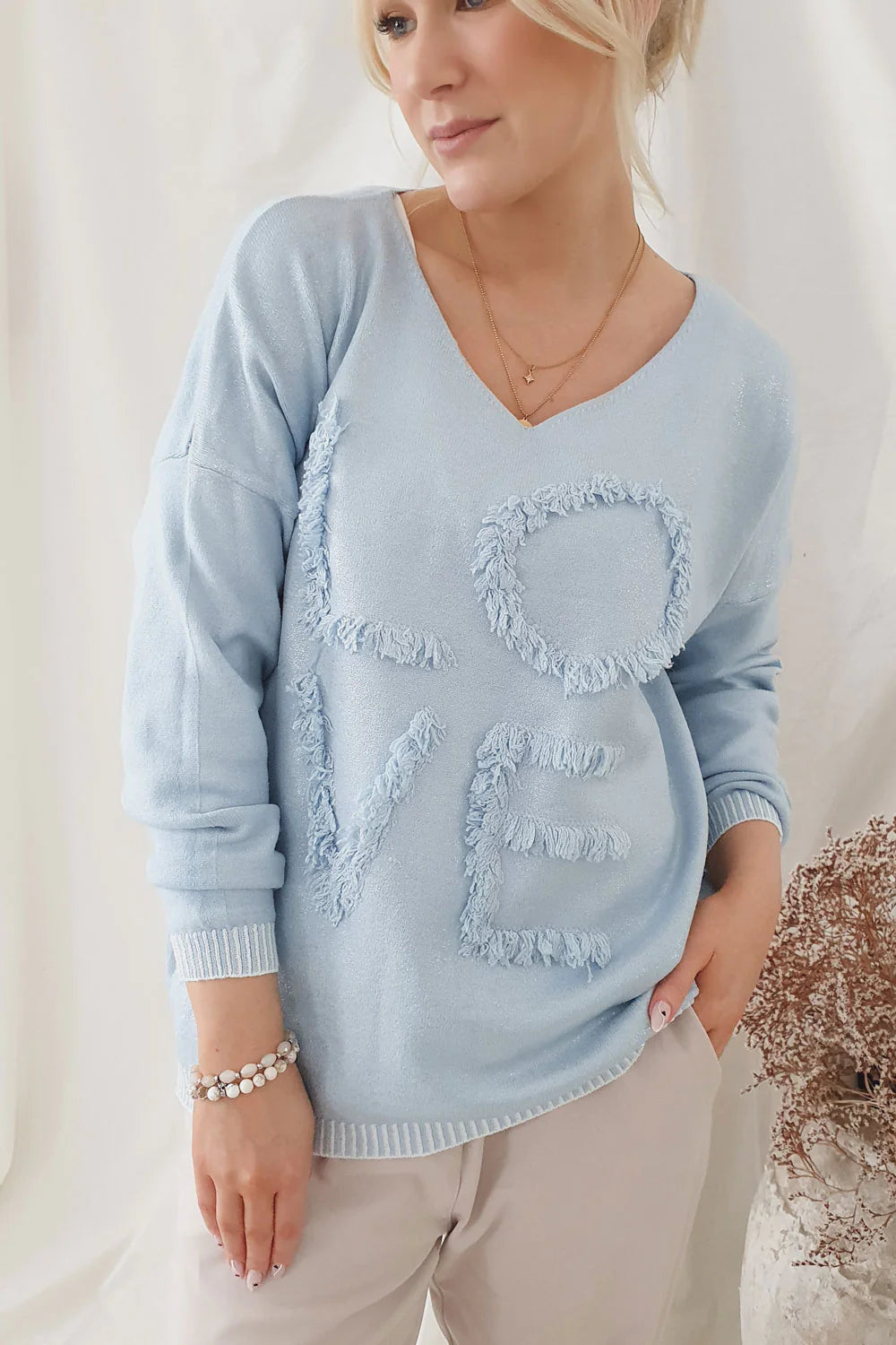 LOVE KNIT, ice blue