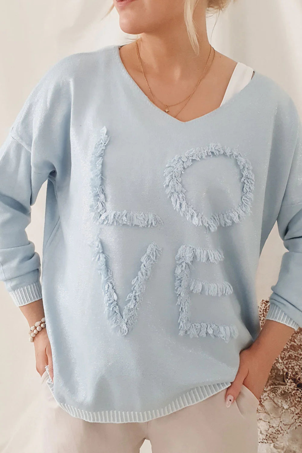 LOVE KNIT, ice blue