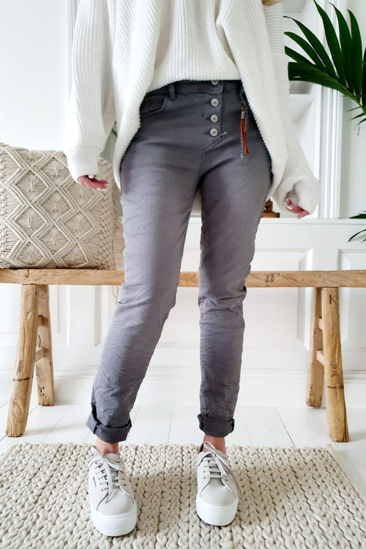 SUPER COMFY JEANS, Grafit