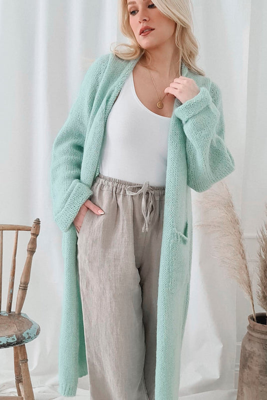 SLOWLY MORNING CARDIGAN, MINT GRÜN
