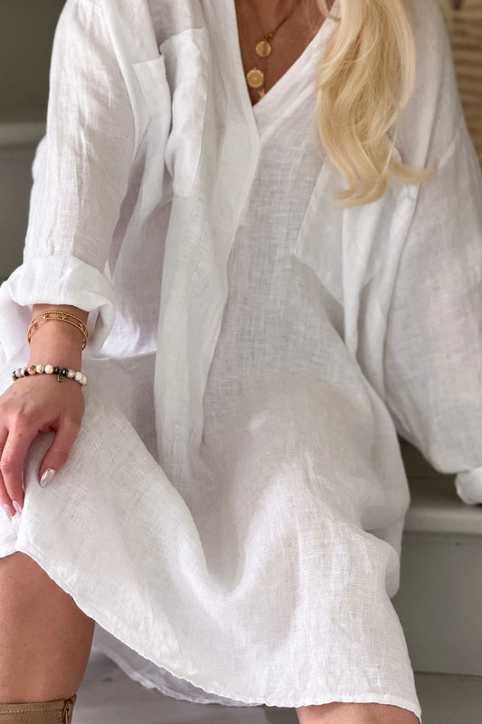 BELMONT Leinenkaftan, weiß