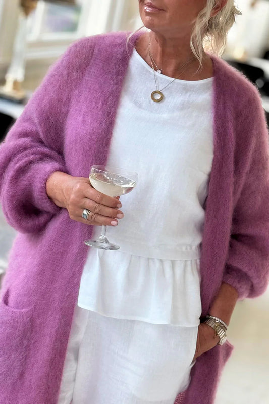 FOREVER IN LOVE CARDIGAN - violet