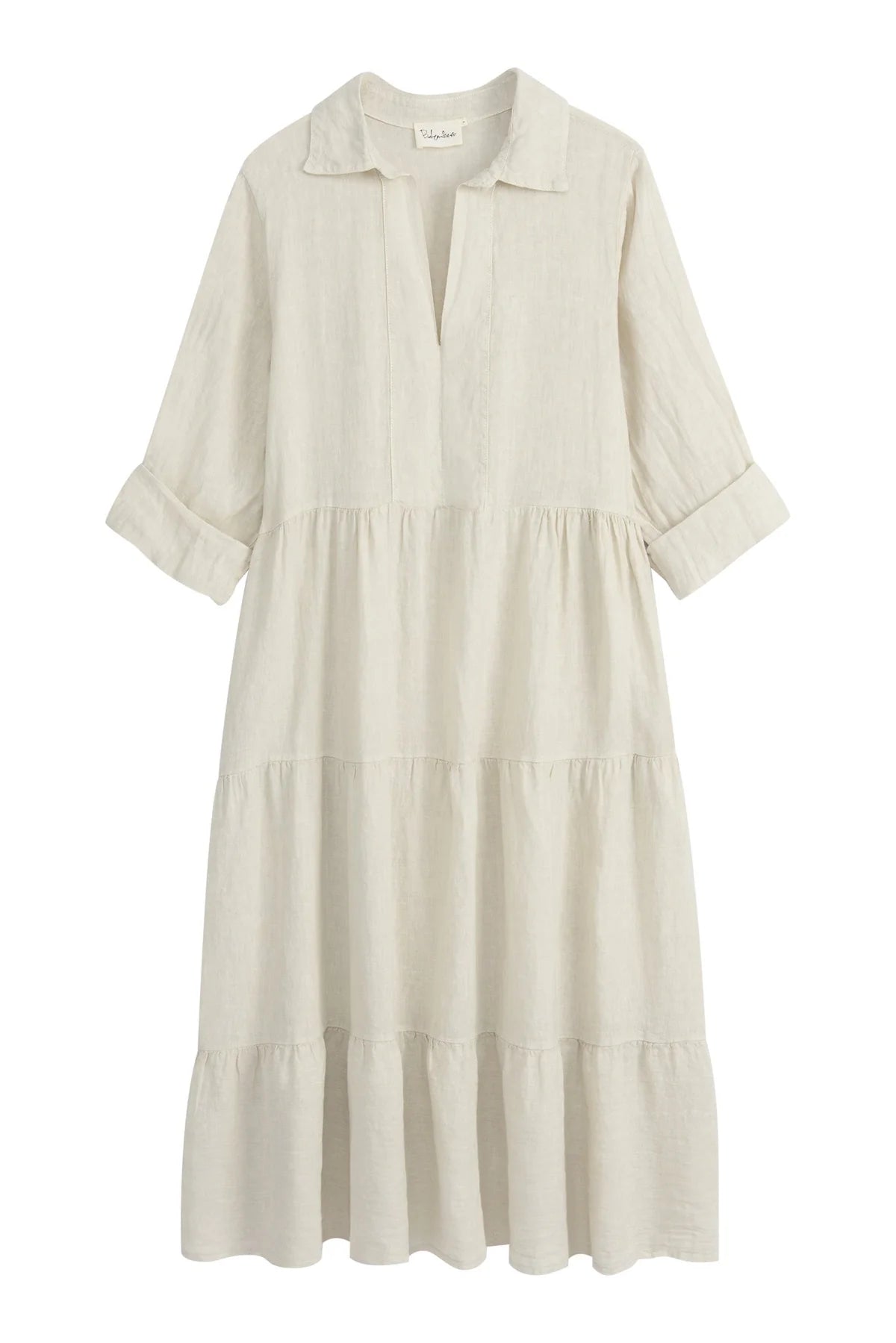 HELENIA LEINENKLEID, BEIGE ONE SIZE