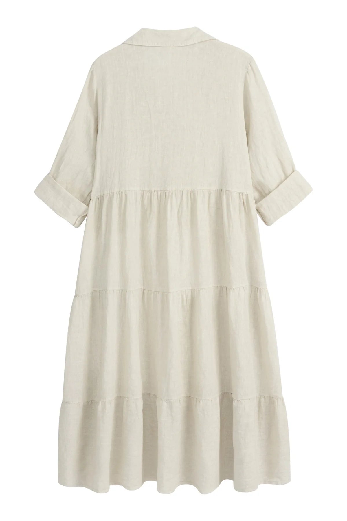 HELENIA LEINENKLEID, BEIGE ONE SIZE