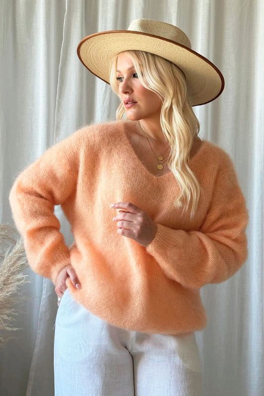 Bohemiana Mohair Heaven- Pullover Limoncello