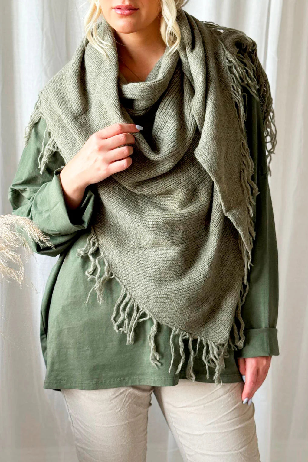 WILONA CARDIGAN - SAGE GREEN SET