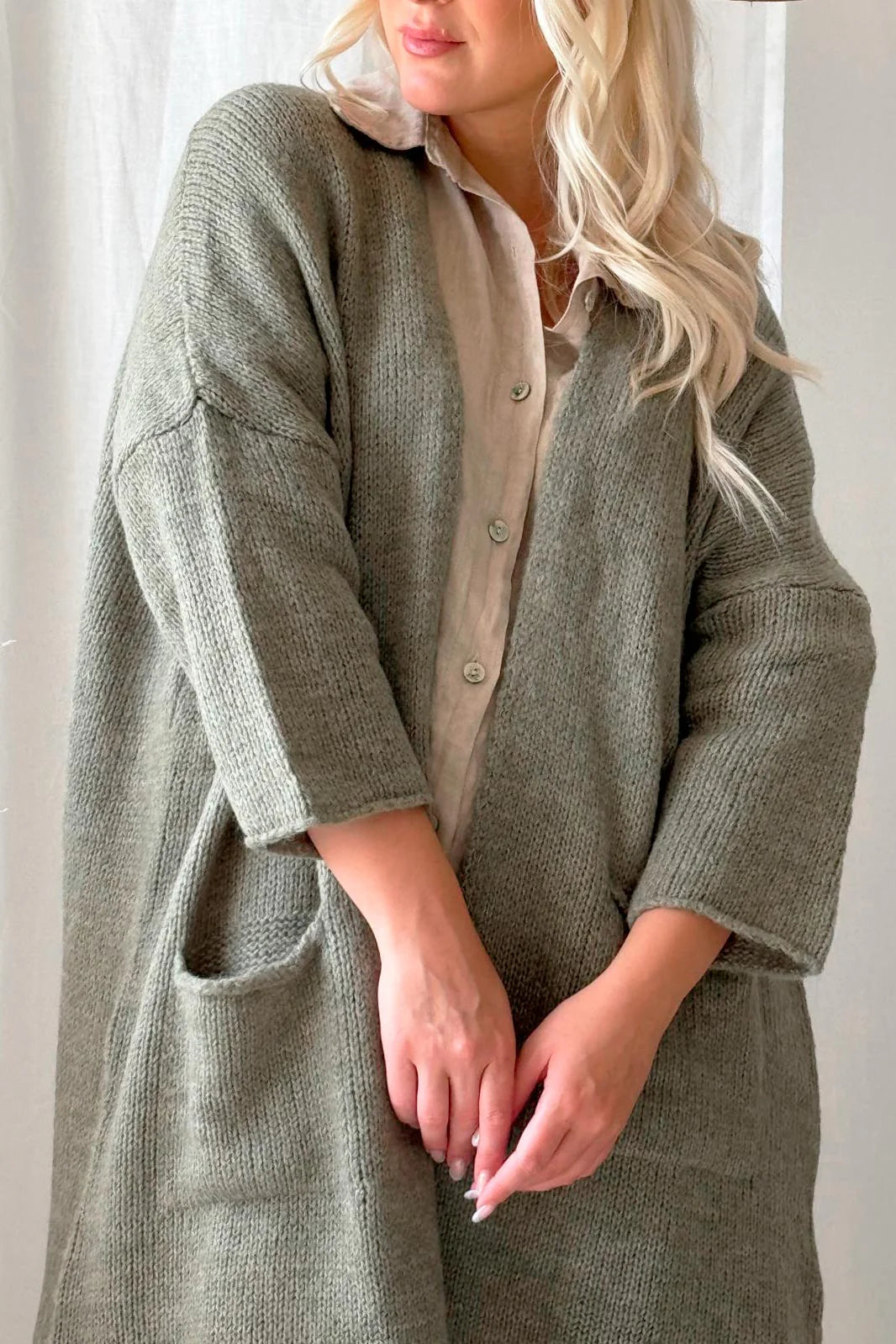 WILONA CARDIGAN - SAGE GREEN SET
