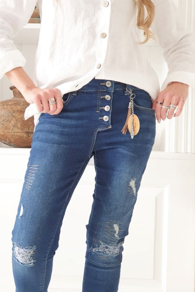 PERFECT JEANS RELAXED FIT, DARK WASH